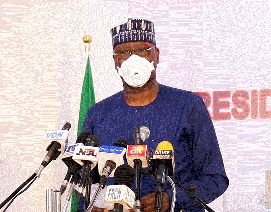 REMARKS BY THE SGF/CHAIRMAN PTF AT THE NATIONAL BRIEFING OF FRIDAY, 3RD APRIL, 2020